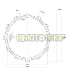 SUZUKI 1000 DL V Strom 02/13 Kit Dischi frizione Guarniti