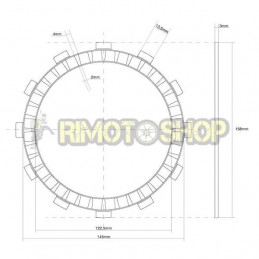 KAWASAKI 600 ZZR Ninja 90/05 Kit Dischi frizione Guarniti +