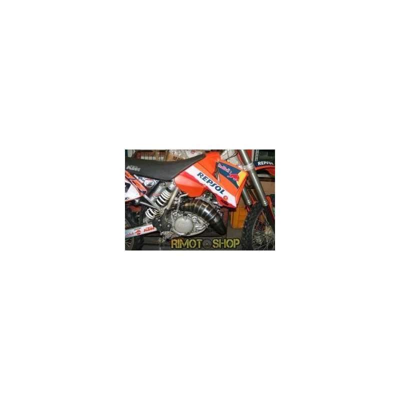 KTM SX 125 04 Marmitta + silenciador de escape. negro fondello Inox Scalvini-1.014.000-RiMotoShop