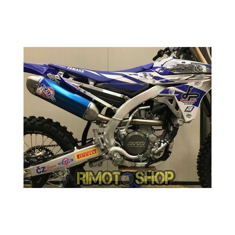 YAMAHA YZ 250F 16-17 Espansione SCARICO con Silenziatore SCARICO Alu-Inox