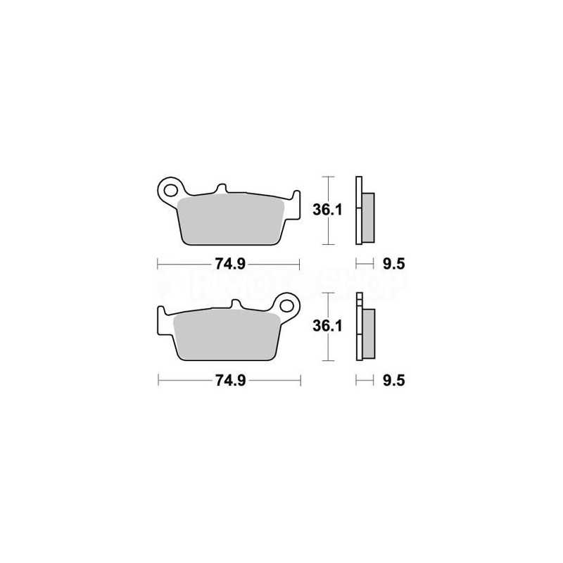 Pastiglie freno AP TM EN/MX 450 F 02-04 posteriori