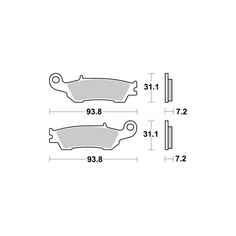 Brake pads AP Yamaha YZ 450 F 08-18 Front standard-LMP440OR-AP