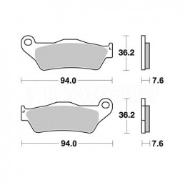 Pastiglie freno AP Yamaha YZ 250 F 07-18 anteriori