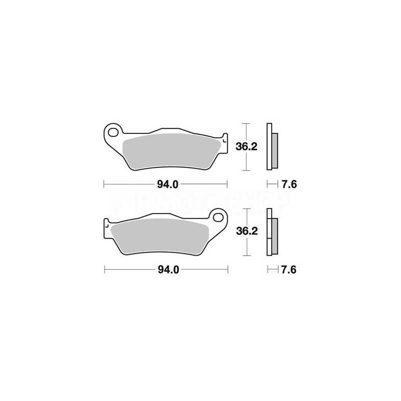 Pastiglie freno AP Yamaha YZ 250 F 07-18 anteriori