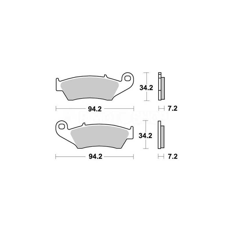 Pastiglie freno WRP Kawasaki KX 450 F 06-18 anteriori