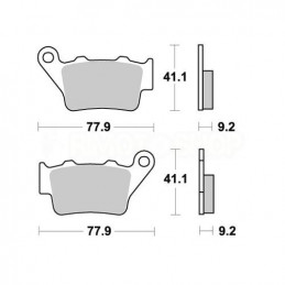 Pastiglie freno AP Husqvarna 250 WR 96-13 posteriori