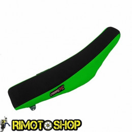 Seat Cover CrossX Kawasaki KX 250 F 17-18 dual green-black-M217-2GB-RiMotoShop