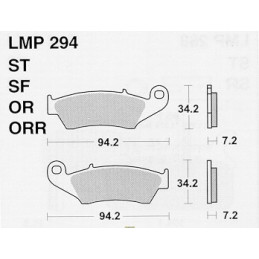 Pastiglie freno AP Beta RR 250 13-18 anteriori