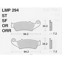 Brake pads AP Honda CR 125 95-07 Front standard-LMP294OR-AP