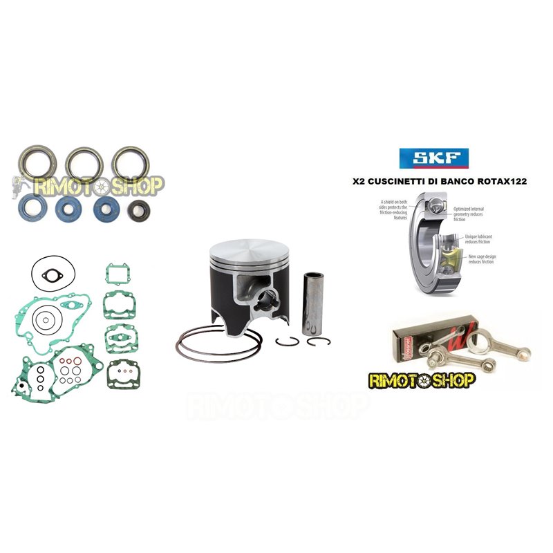 KIT REVISIONE MOTORE biela CON pistón VERTEX Aprilia RS 125 MX SX RX 125 rotax KIT REVISIONE MOTORE biela CON pistón VERTEX Aprilia RS 125 MX SX RX 125 rotax