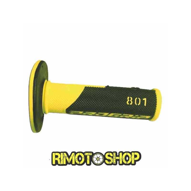 Manopole CROSS PROGRIP 801 DUAL DENSITY GIALLO FLUO-431139-ProGrip