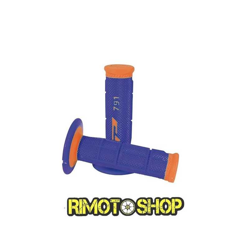 Manopole CROSS PROGRIP 791 DUAL DENSITY ARANCIO FLUO/BLU-431180-ProGrip Manopole CROSS PROGRIP 791 DUAL DENSITY ARANCIO FLUO/BLU-431180-ProGrip