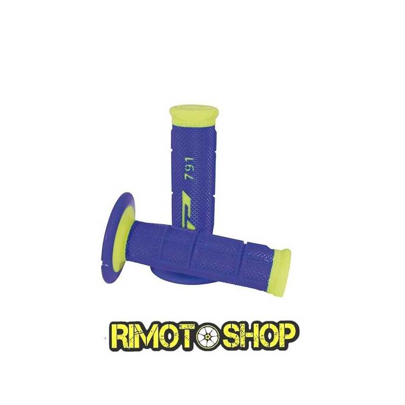 Manopole CROSS PROGRIP 791 DUAL DENSITY GIALLO FLUO/BLU-431179-ProGrip