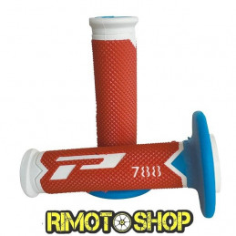 Manopole CROSS PROGRIP 788 TRIPLE DENSITY BIANCO/ROSSO/AZZURRO-431176-ProGrip