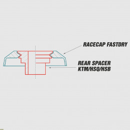 Racecap Fastdry Husqvarna 250 FE 14-18 arancioni