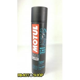 Spray lucidante siliconico Motul E9 Wash e Wax - 400 ml-ML103174-Motul