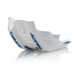 slitta sottomotore in plastica Acerbis colore bianco/blu